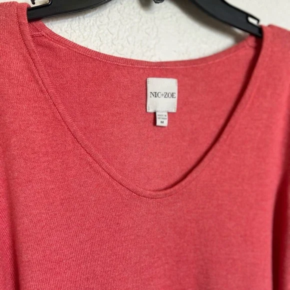 NIC+ZOE V Neck Long Sleeve Sweater - Picture 2 of 6